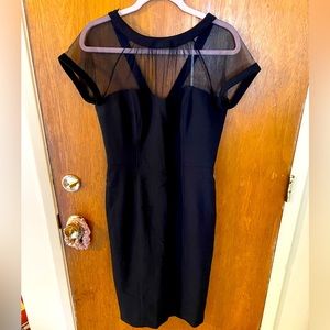 Maggy London illusion yoke dress